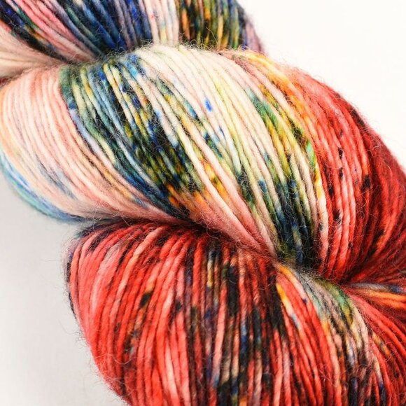 Uschitita Fibre Art Merino Singles Yarn Hand Dyed Love Is A Battlefield - Picture 2 of 3